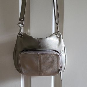 RESERVED - Silver Tignanello Crossbody Purse
